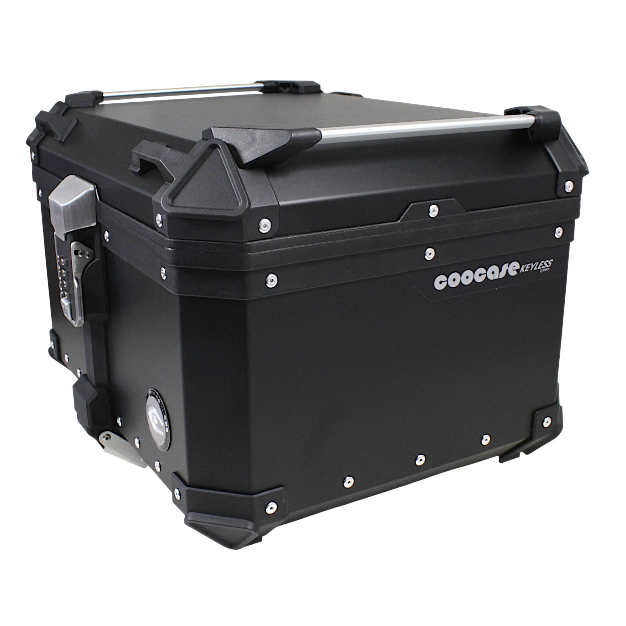 KUFER CENTRALNY ALUMINIOWY COOCASE 55L KEYLESS CZARNY