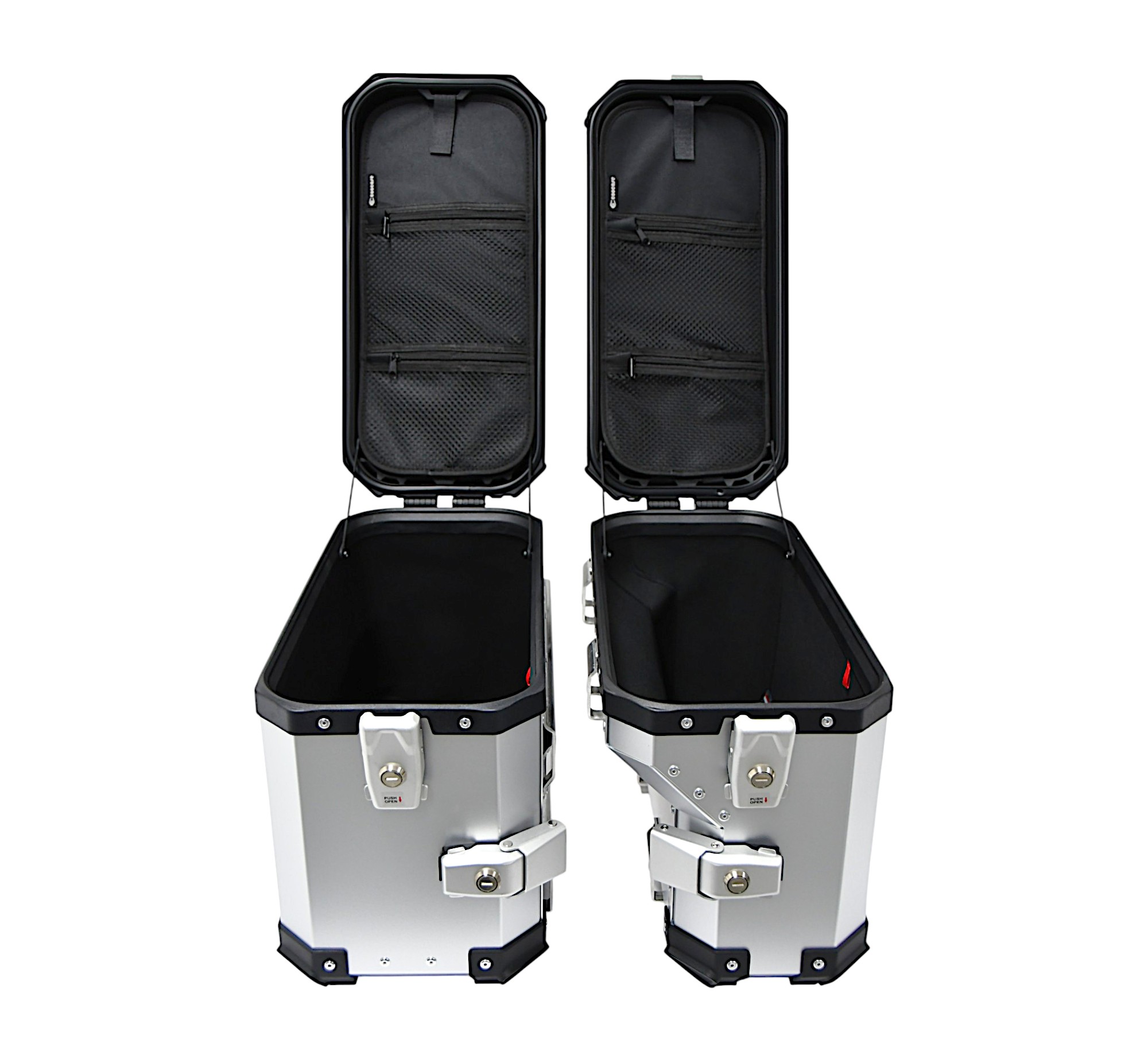 ZESTAW 3 KUFRÓW ALUMINIOWYCH (30L ASYMETRYCZNY + 36L + 45L) COOCASE ANODOWANE ALUMINIUM