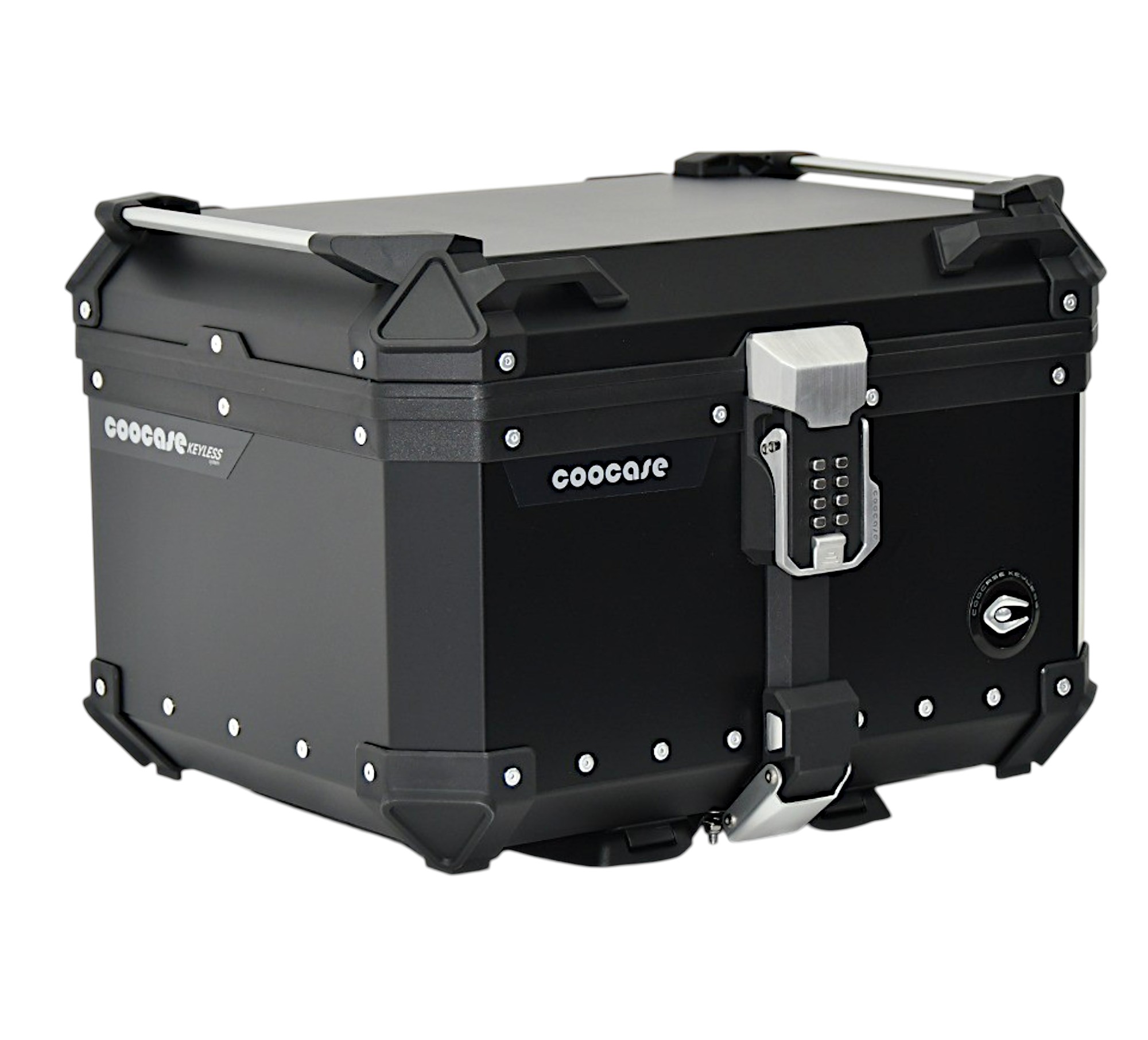 KUFER CENTRALNY ALUMINIOWY COOCASE 55L KEYLESS CZARNY