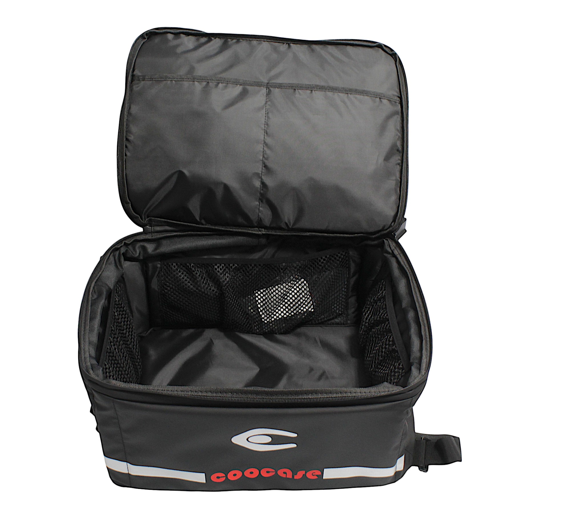 KUFER CENTRALNY ALUMINIOWY COOCASE 55L SZARY CAMO Z TORBĄ WEWNĘTRZNĄ