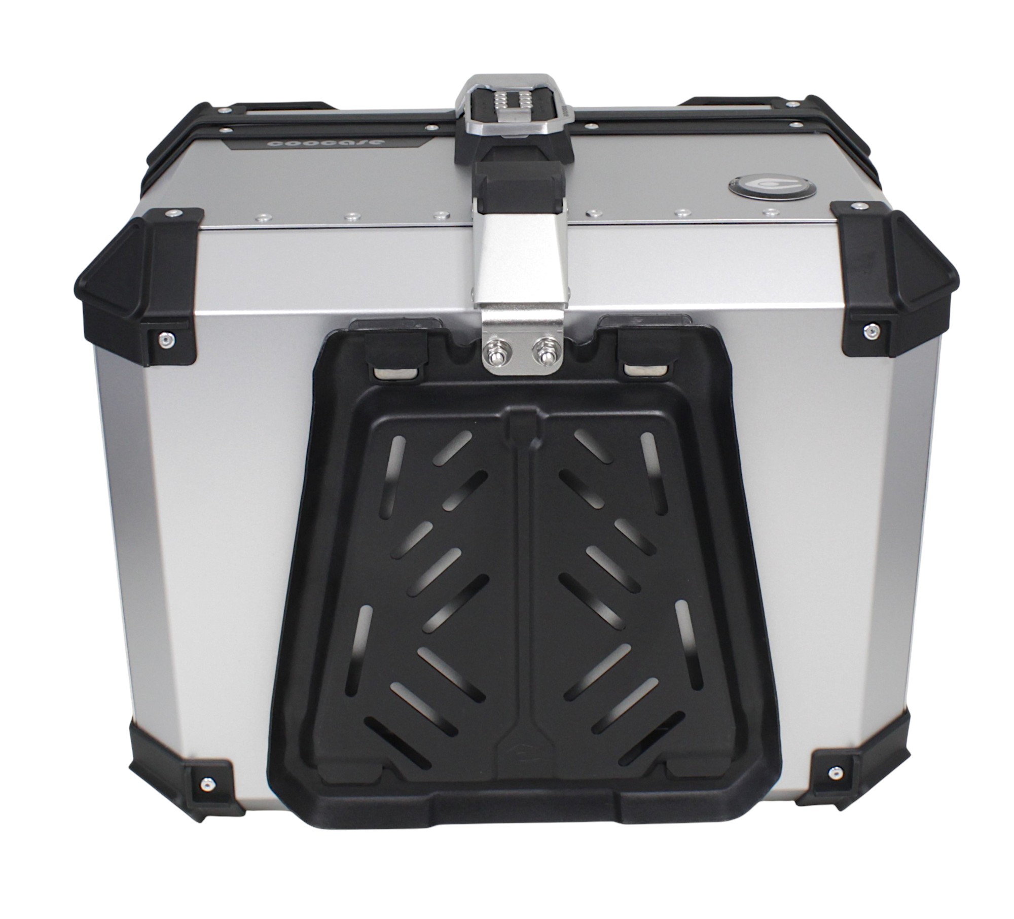 KUFER CENTRALNY ALUMINIOWY COOCASE 55L KEYLESS SREBRNY