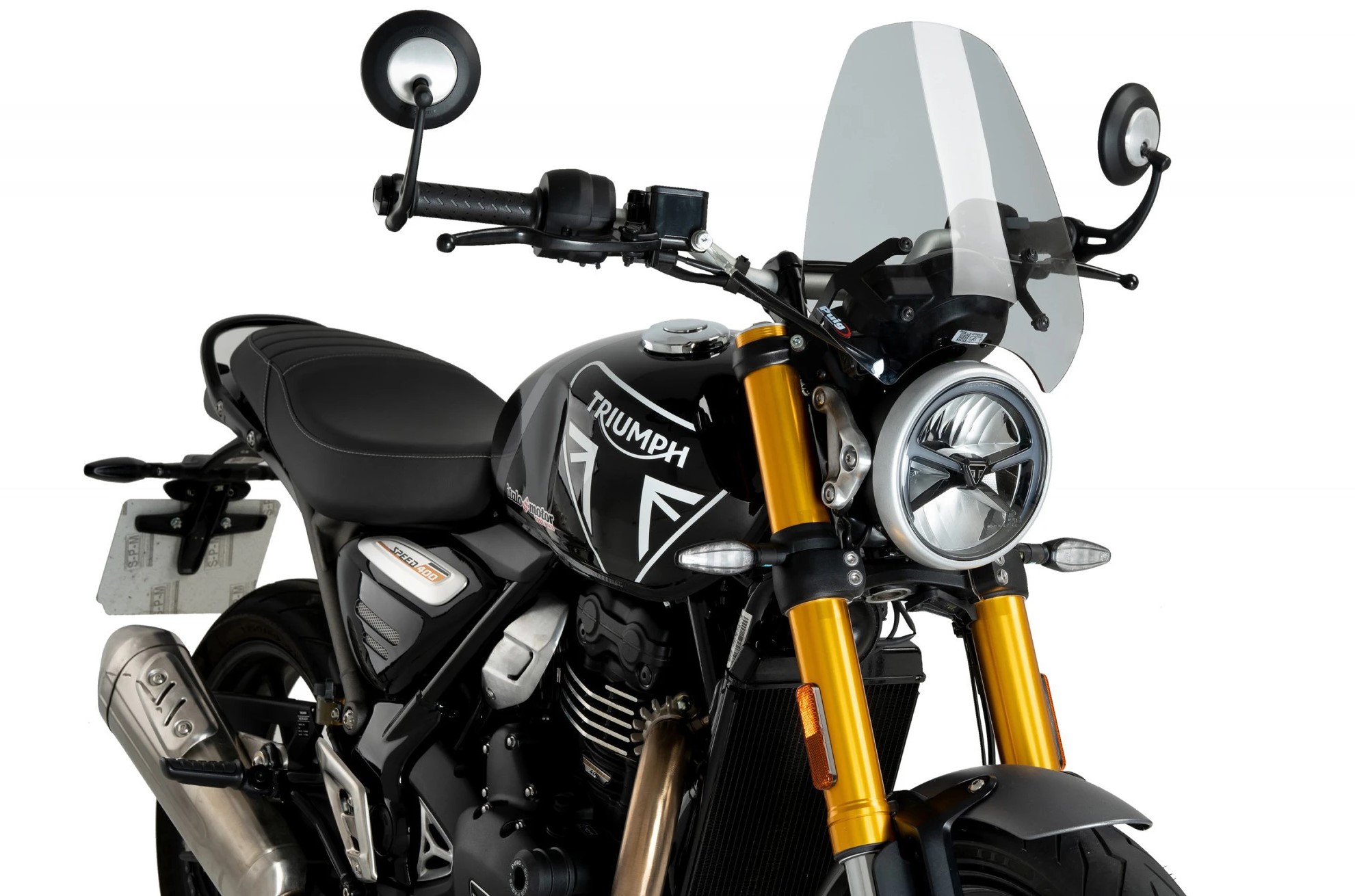 SZYBA PUIG DO TRIUMPH SCRAMBLER 400X / SPEED 400 24 (SPORT) LEKKO PRZYCIEMNIONA
