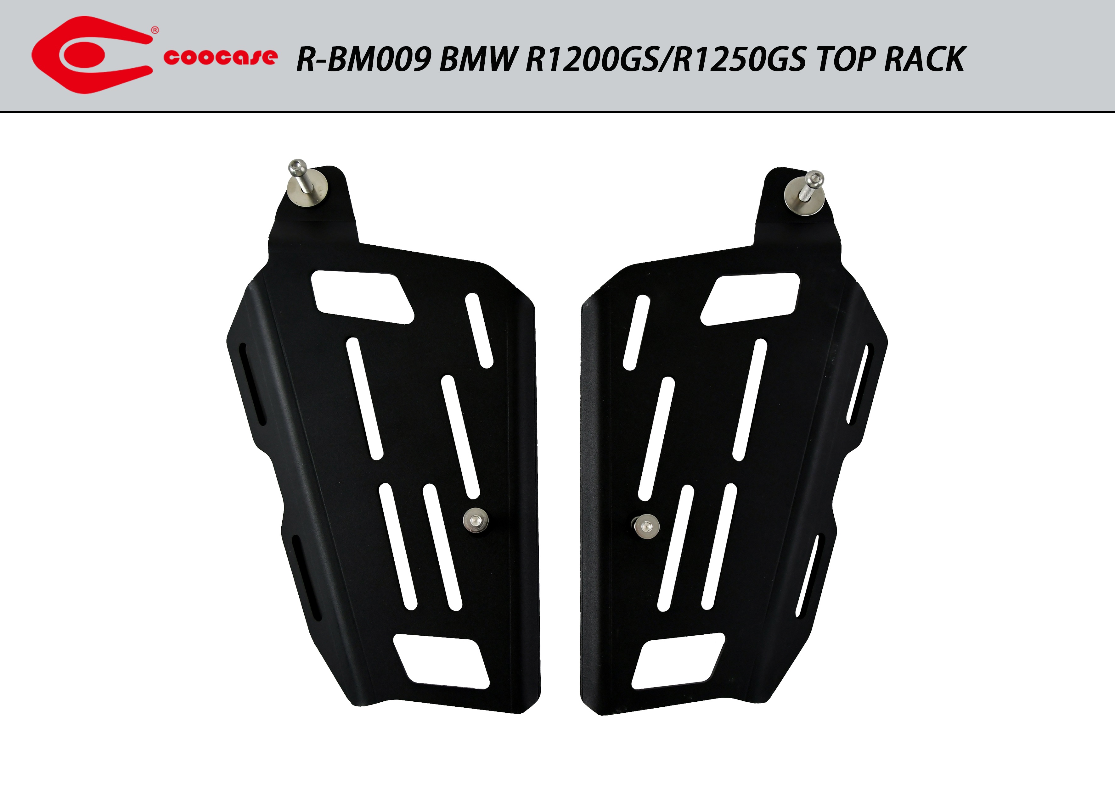 ZESTAW STELAŻY KUFER CENTRALNY + BOCZNE COOCASE BMW R1200GS/R1250GS 2010-2023 PRAWY KUFER ASYMETRYCZNY