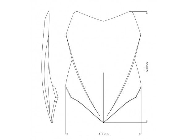 SZYBA TURYSTYCZNA PUIG DO DUCATI MULTISTRADA V4 23 LEKKO PRZYCIEMNIONA