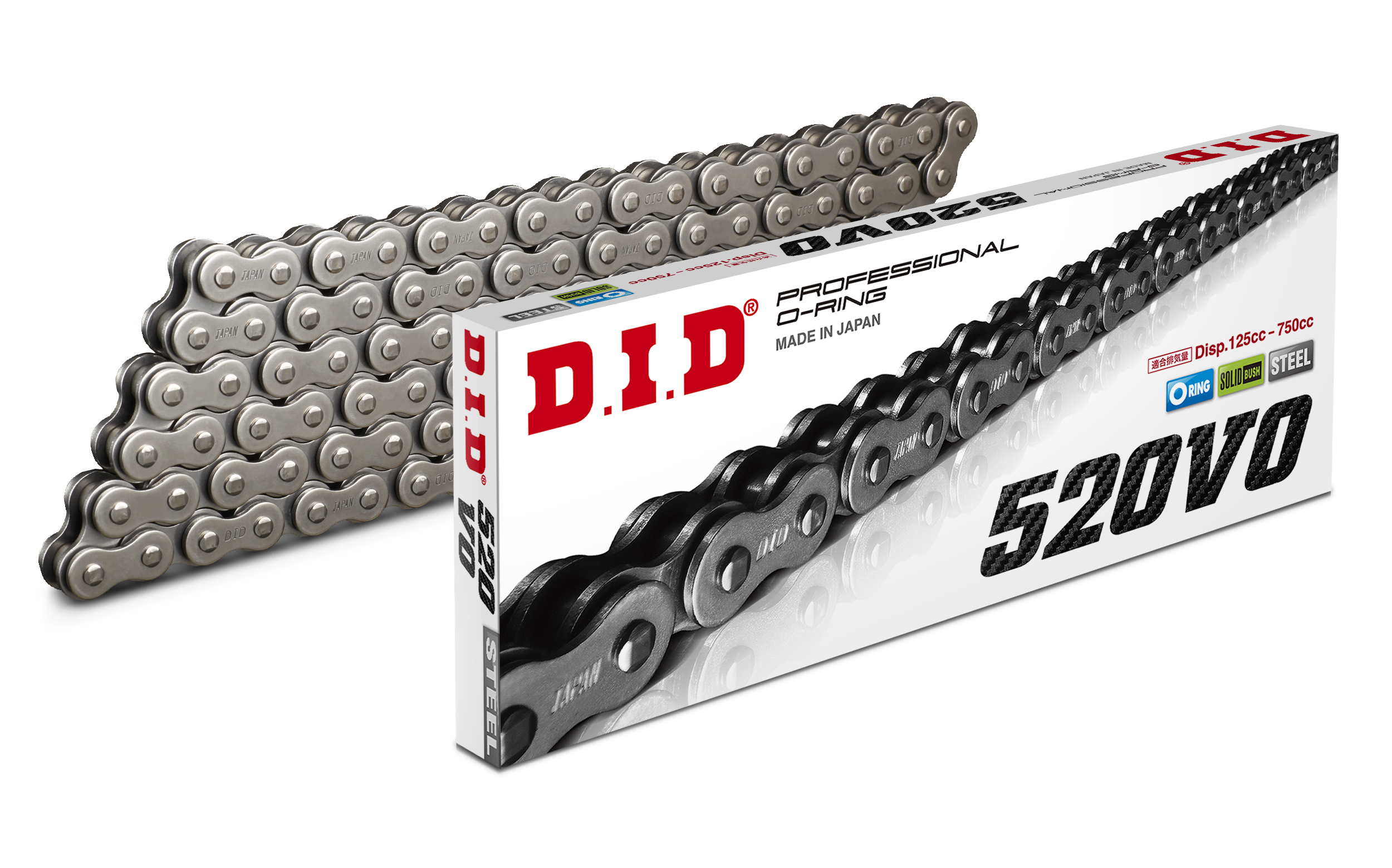 DID ŁAŃCUCH NAPĘDOWY DID520V-104 O-RING
