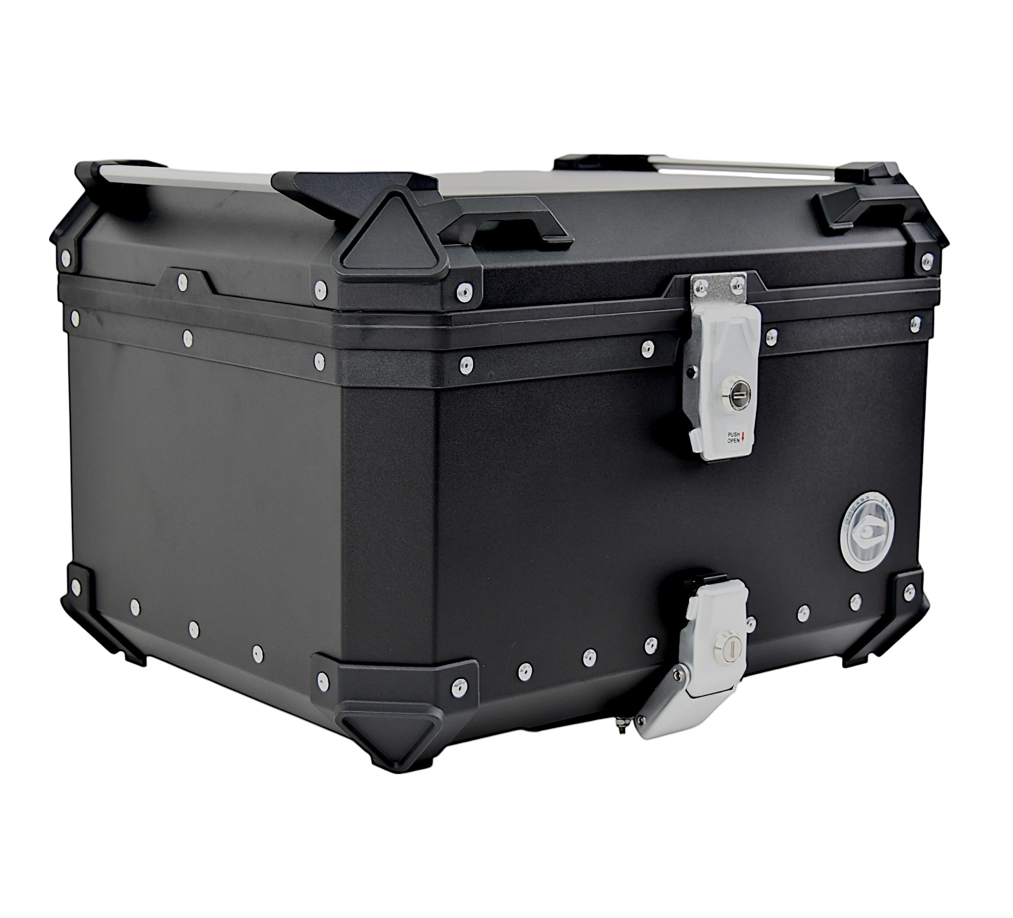 KUFER CENTRALNY ALUMINIOWY COOCASE 55L CZARNY Z TORBĄ WEWNĘTRZNĄ