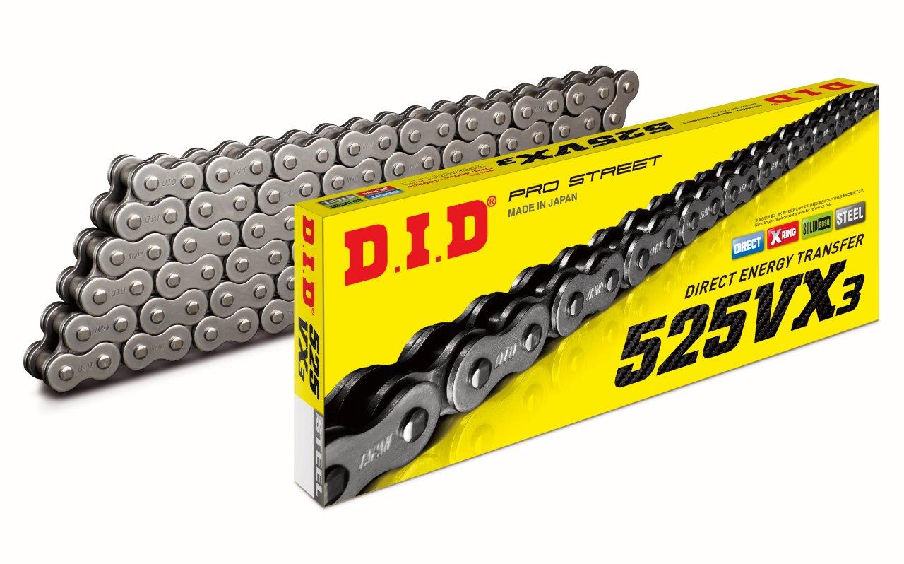 ŁAŃCUCH NAPĘDOWY DID525VX3-116FB OTWARTY Z ZAPINKĄ