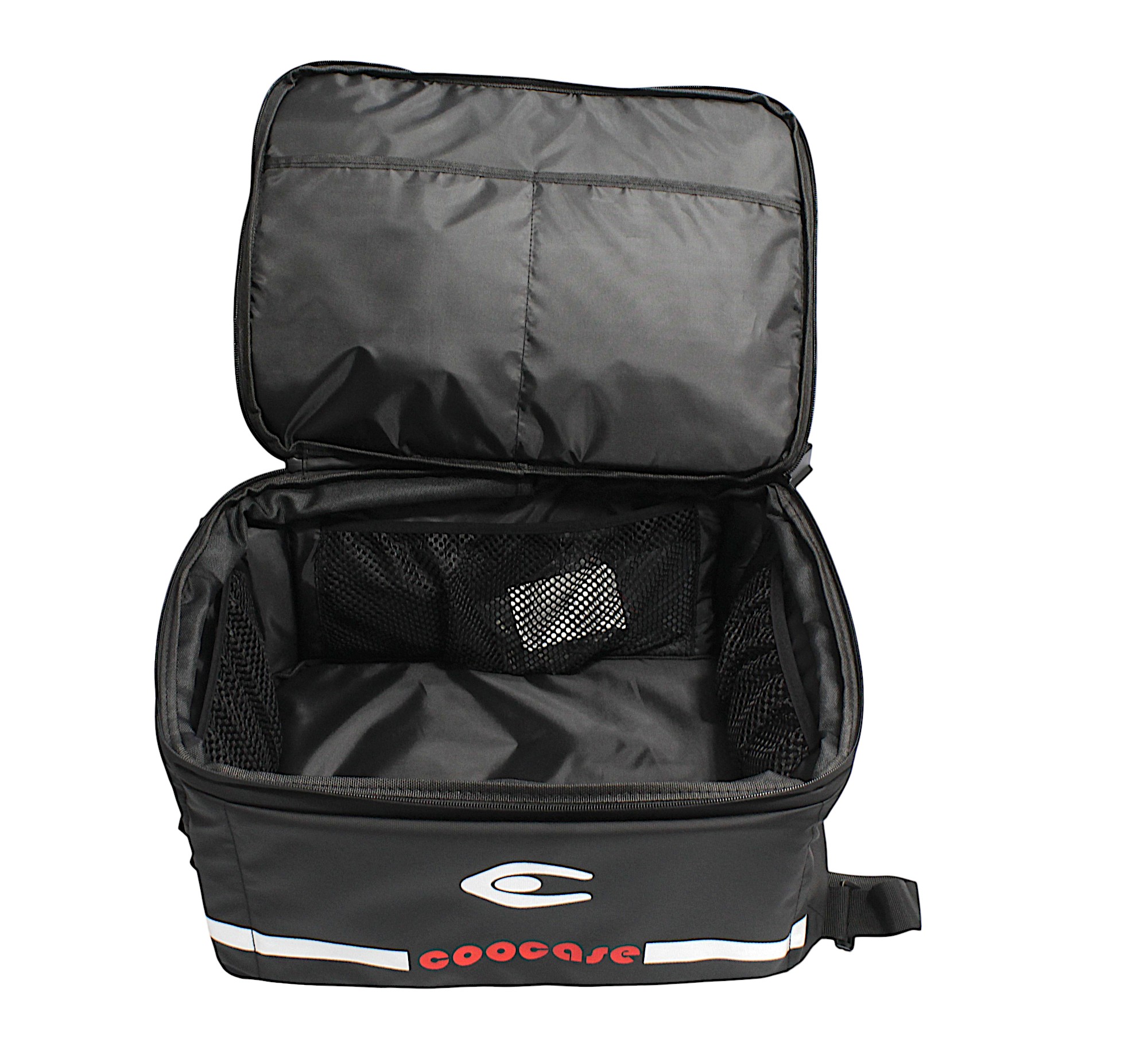 KUFER CENTRALNY ALUMINIOWY COOCASE 55L SREBRNY Z MAPĄ PL + TORBĄ WEWNĘTRZNĄ
