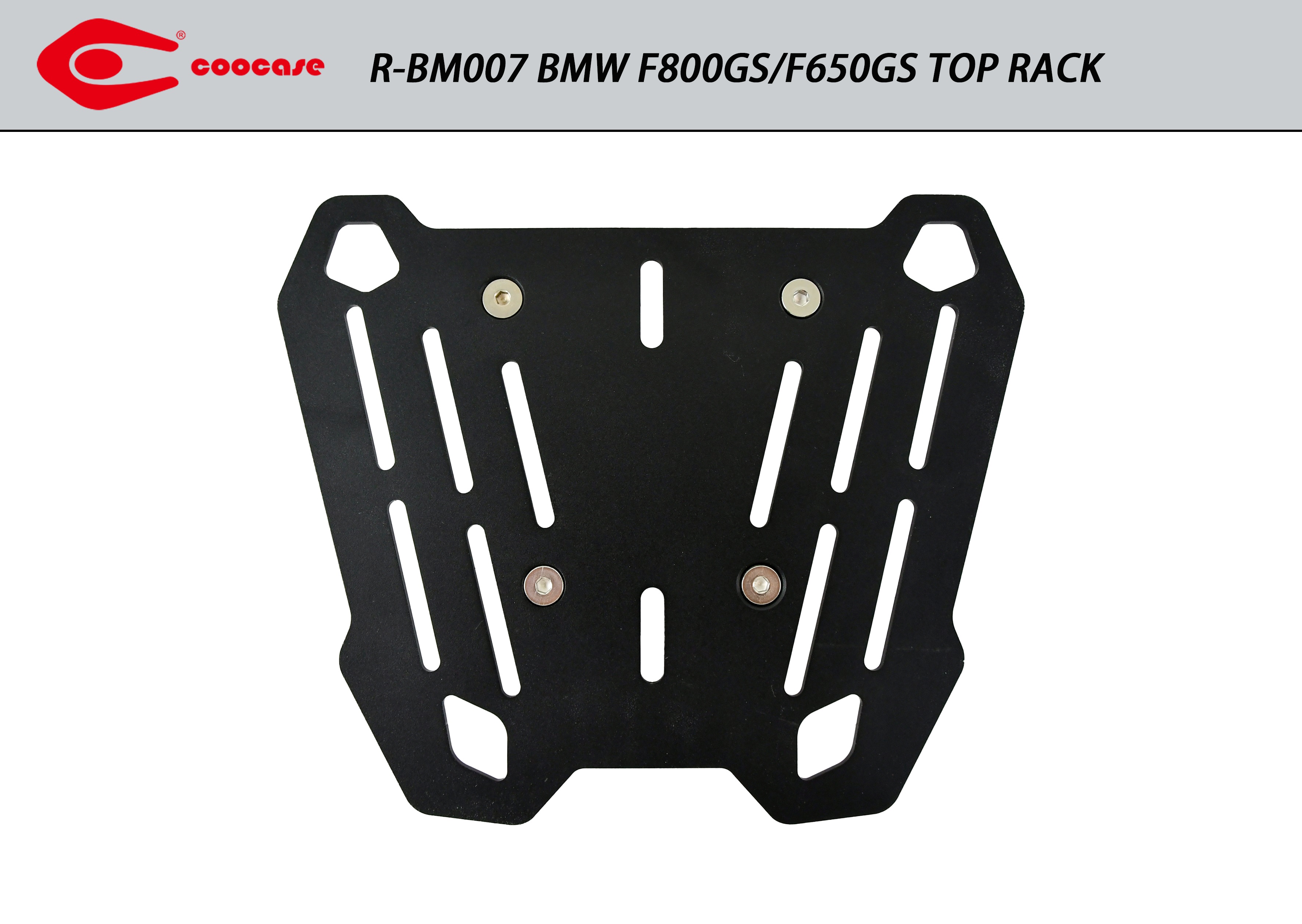 ZESTAW STELAŻY KUFER CENTRALNY + BOCZNE COOCASE BMW F800GS/F850GS 2010-2021 KUFRY BOCZNE SYMETRYCZNE