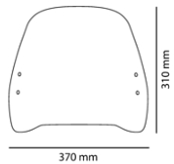 SZYBA OWIEWKA PUIG DO KYMCO LIKE 50 / 125 17-20 (TRAFFIC) LEKKO PRZYCIEMNIONA