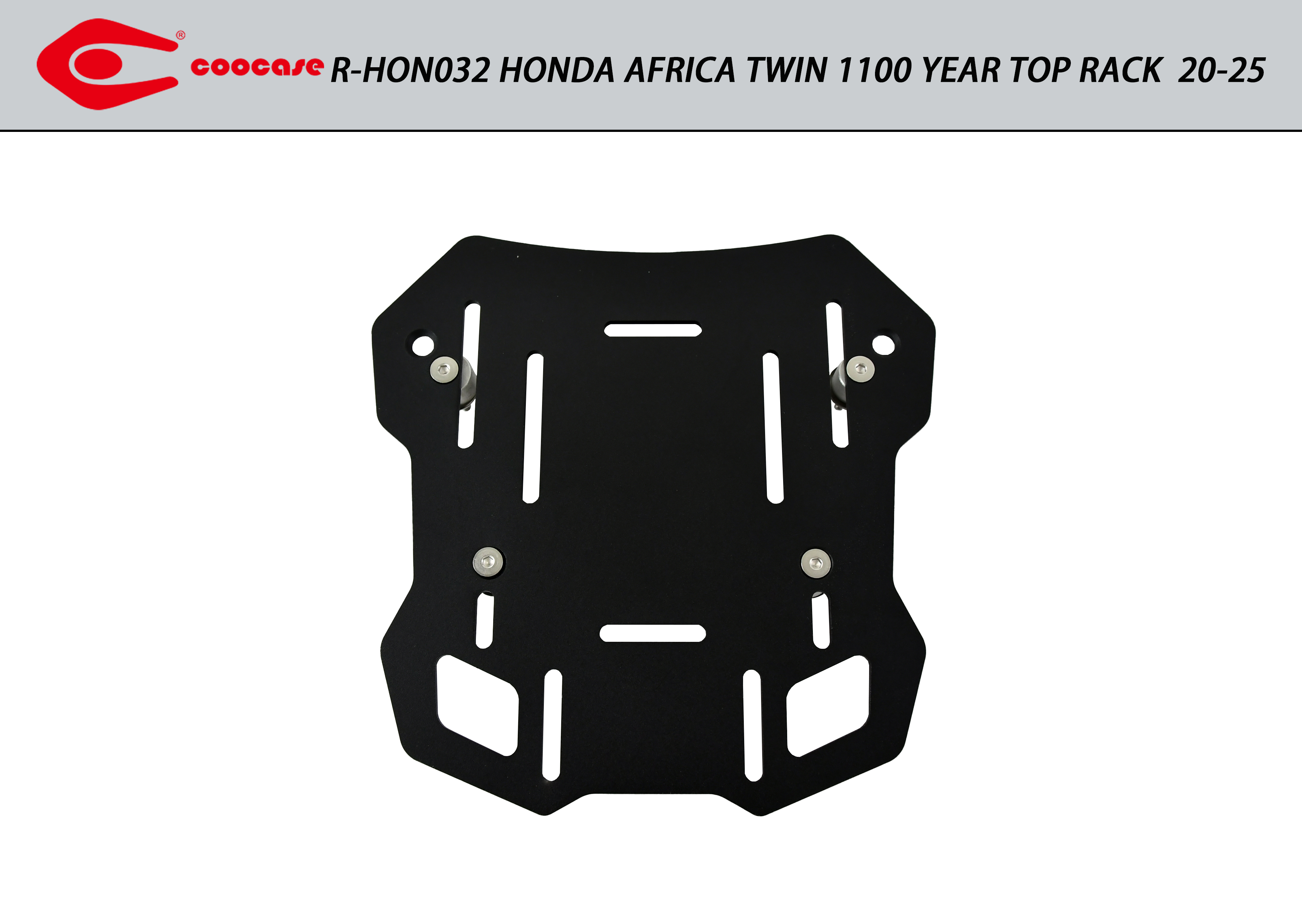 ZESTAW STELAŻY KUFER CENTRALNY + BOCZNE COOCASE HONDA AFRICA TWIN 1100 2020-2025 PRAWY KUFER ASYMETRYCZNY