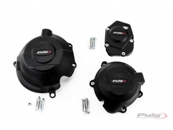 POKRYWY DEKLI SILNIKA PUIG DO KAWASAKI Z900 17-22 CZARNE