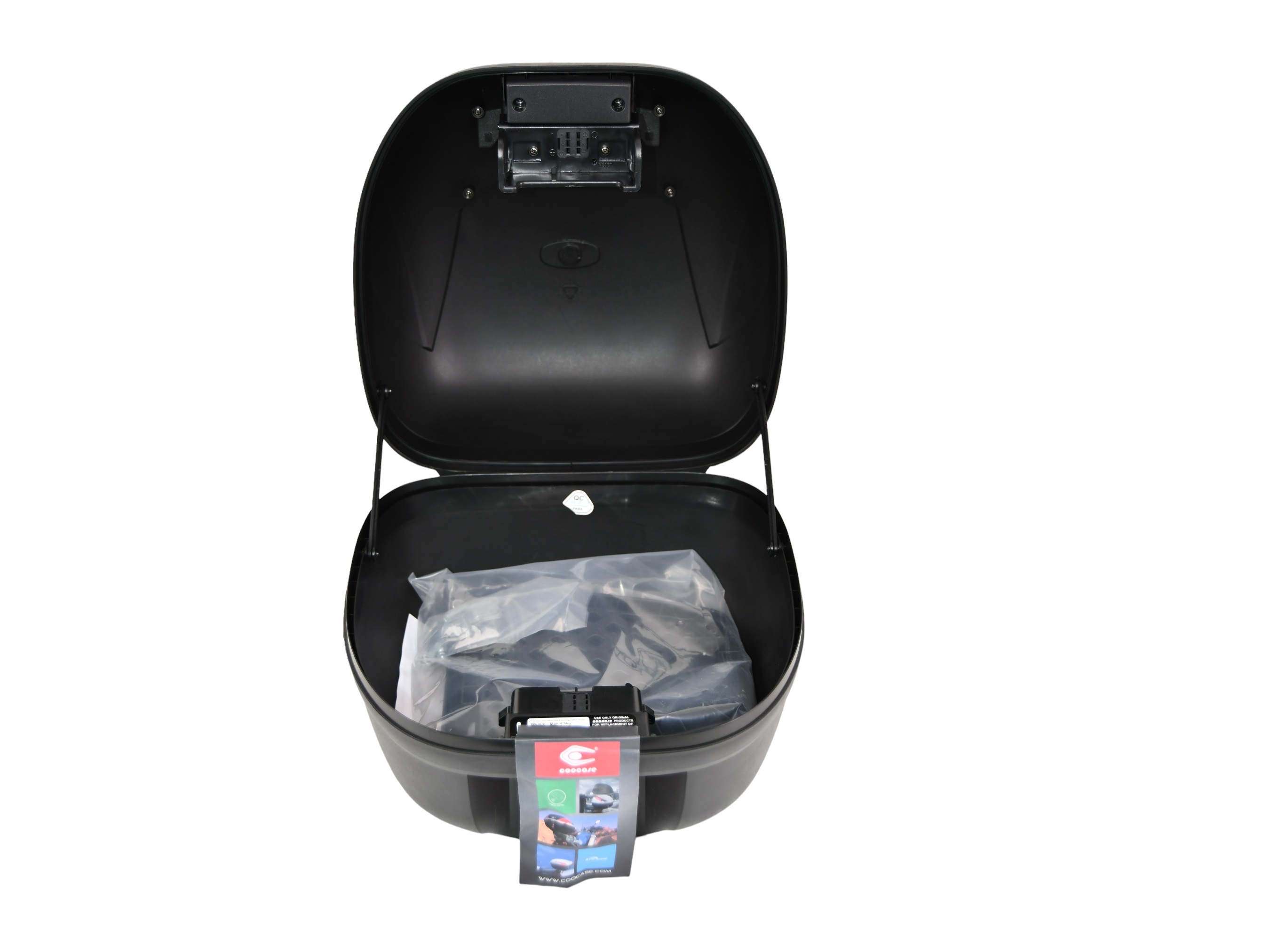 KUFER CENTRALNY COOCASE 28L CZERWONY ODBLASK