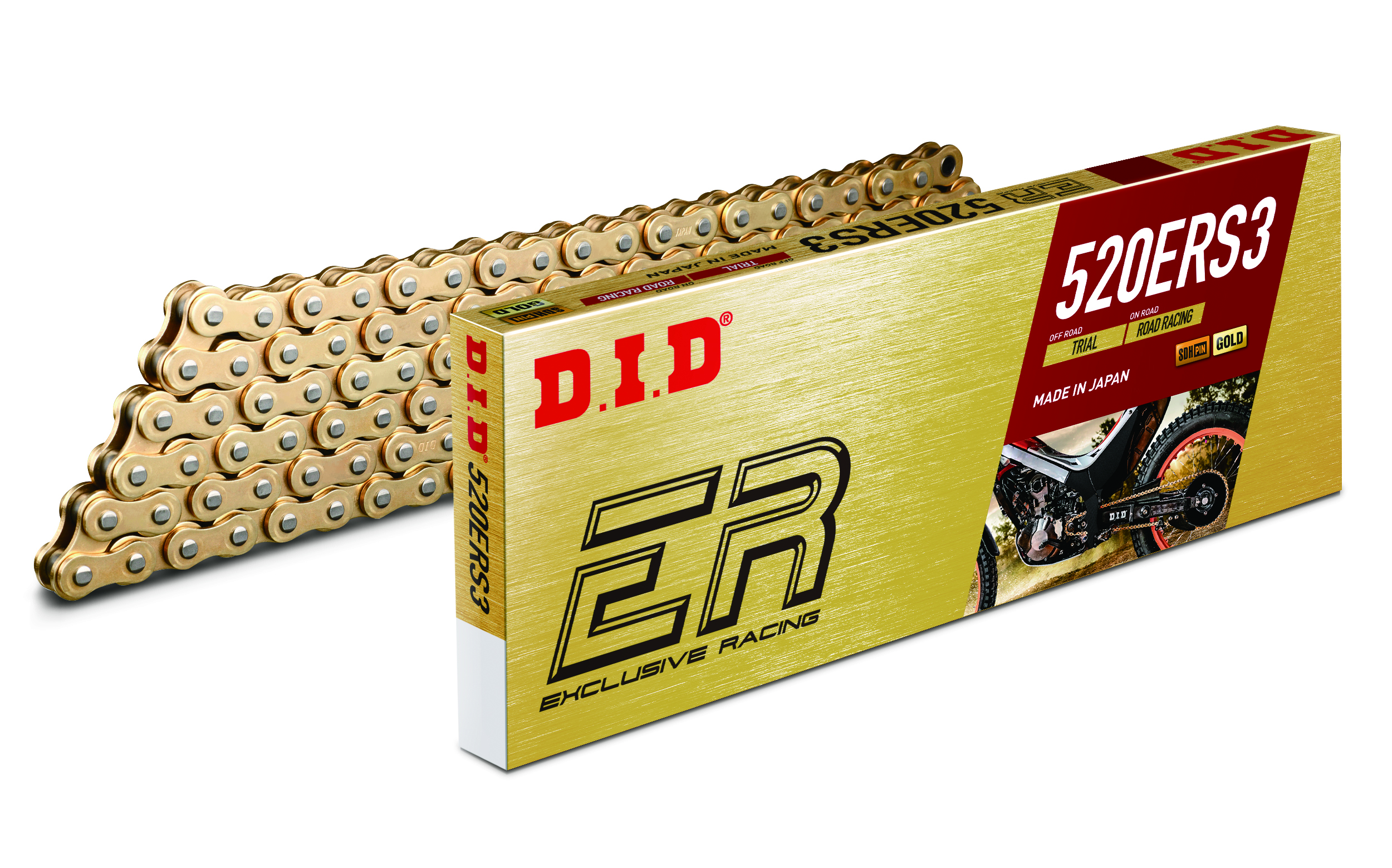 ŁAŃCUCH NAPĘDOWY DID520ERS3G&G-114RB