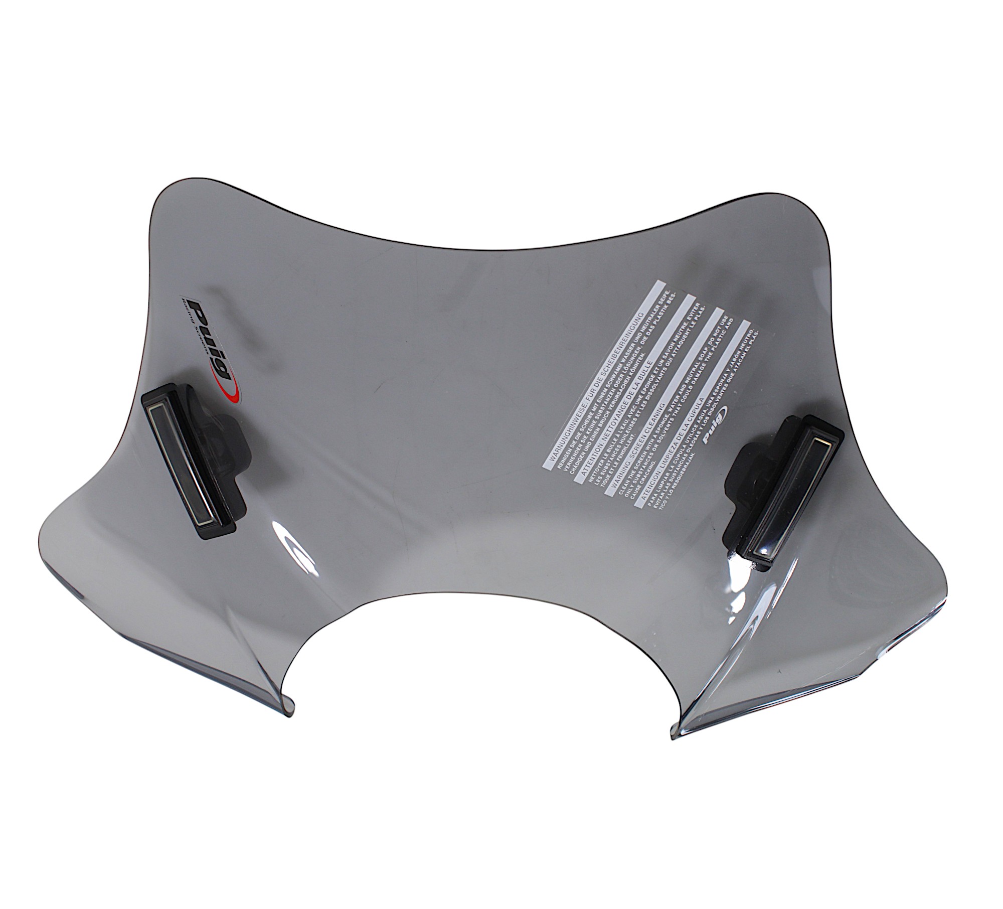 SZYBA CZOŁOWA PUIG (CITY SPORT) UNIWERSALNA (WYCIĘCIE NA LAMPE) CZARNA SYP0554