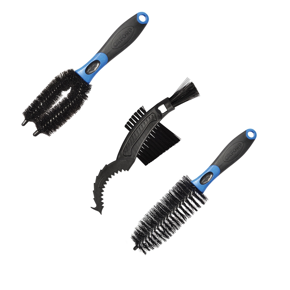 OXFORD ZESTAW SZCZOTEK DO CZYSZCZENIA MOTOCYKLA BICYCLE TRIPLE BRUSH SET (STARY KOD: OX244)