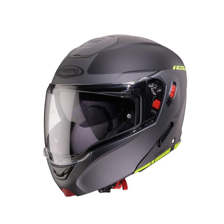 CABERG KASK SZCZĘKOWY FLIP-UP MODEL HORUS X RAY CZARNY MAT/SZARY/ŻÓŁTY FLUO