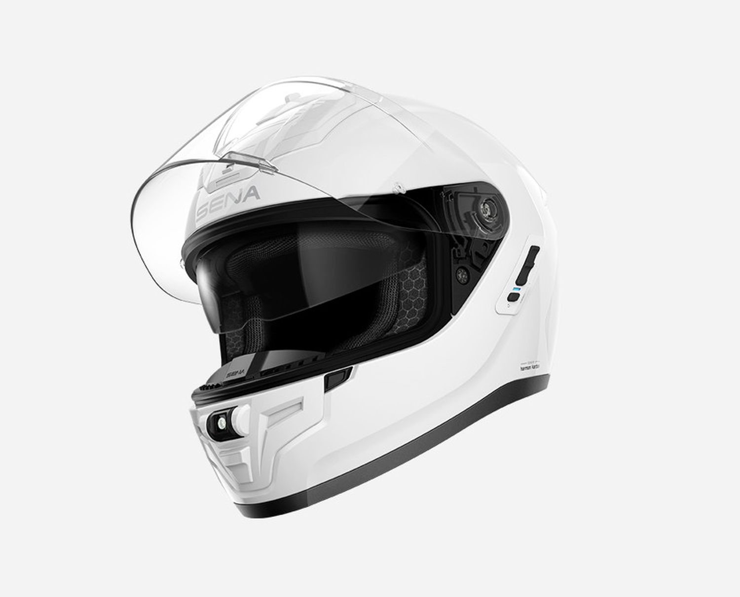 SENA 2026/07 KASK PHANTOM INTEGRALNY FIBERGLASS Z INTERKOMEM MESH 3.0 DO 2000M ORAZ SYSTEMEM AUDIO HARMAN KARDON ROZMIAR L KOLOR