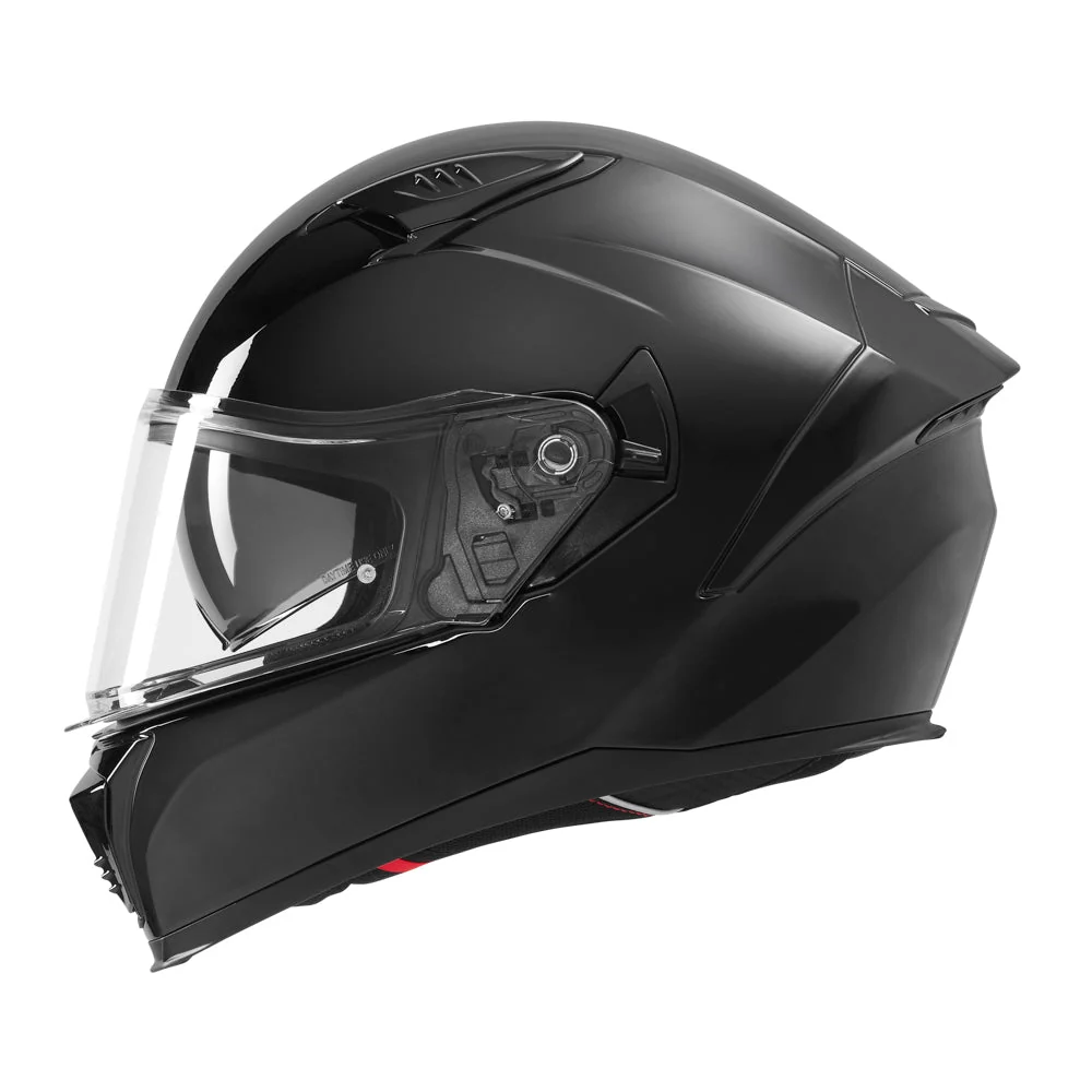 NOX KASK INTEGRALNY (FULL FACE) Z BLENDĄ N402 SOLID KOLOR CZARNY POŁYSK
