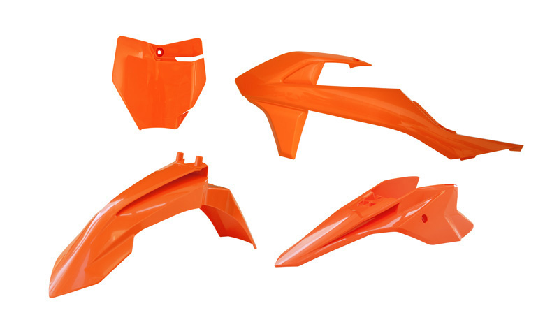 RACETECH (RTECH) KOMPLET PLASTIKÓW KTM SX 50 '16-'23, SX-E 3-5 '20-'24 KOLOR POMARAŃCZOWY