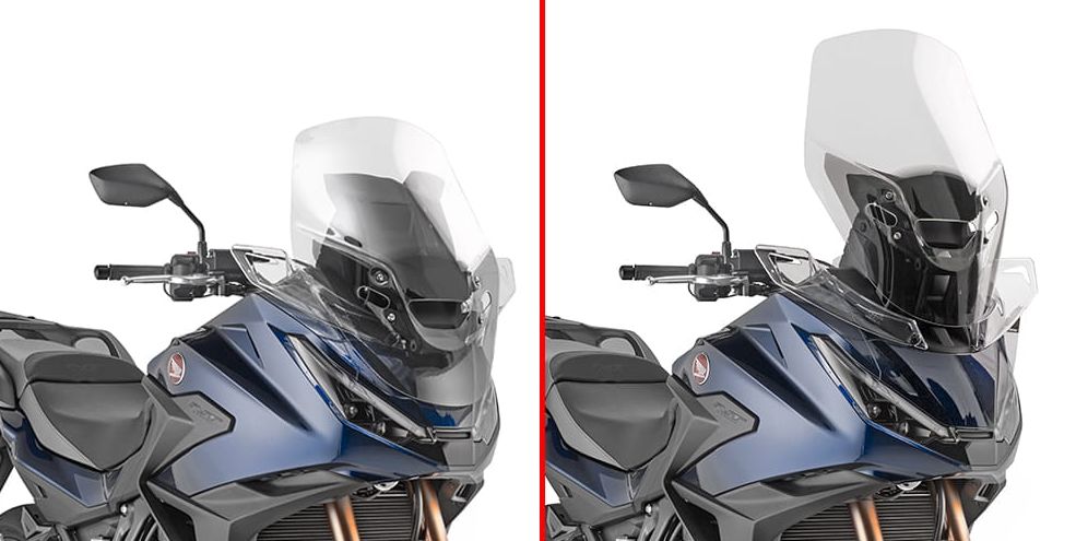 KAPPA SZYBA HONDA NT 1100 '25, 60 X 49 CM PRZEZROCZYSTA (11 CM WYŻSZA OD ORYGINALNEJ)