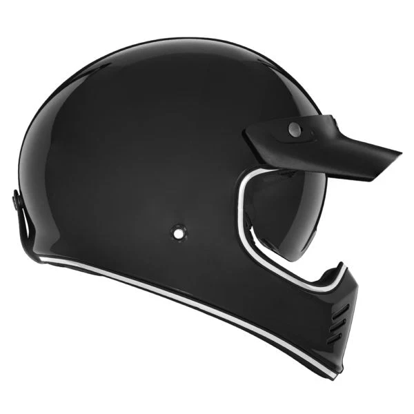 NOX PREMIUM KASK INTEGRALNY (FULL FACE) SEVENTY II SOLID KOLOR CZARNY POŁYSK