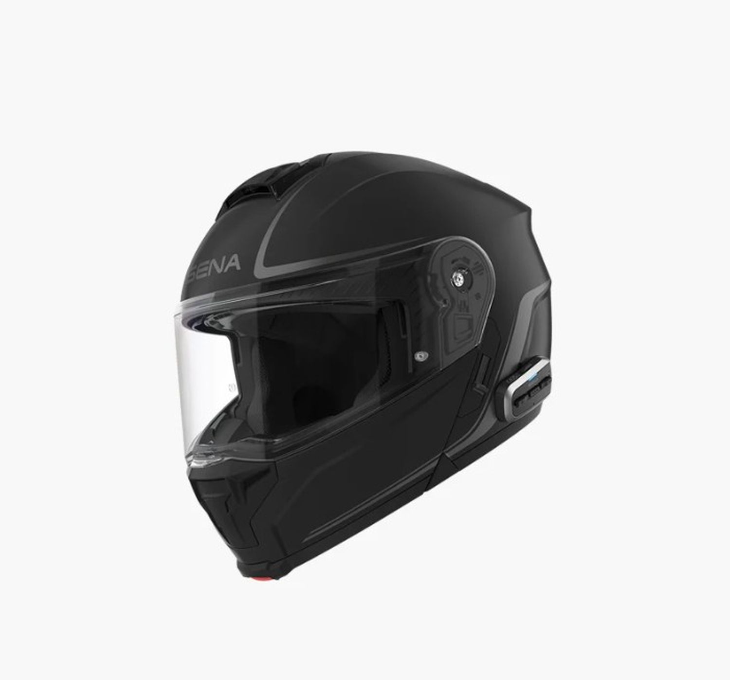 SENA 2026/07 KASK OUTRUSH 2 SZCZĘKOWY Z INTERKOMEM MESH 3.0 DO 1200M ROZMIAR XL KOLOR CZARNY MATT ( ECE R22.06 ) (EL)