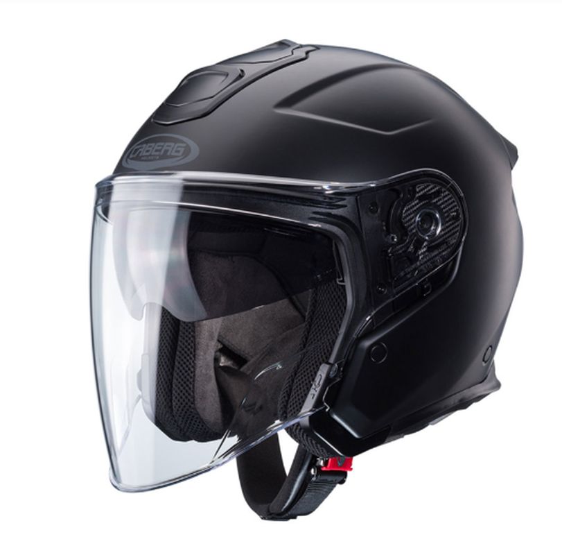 CABERG KASK OTWARTY JET OTWARTY FLYON II SOLID BLACK KOLOR CZARNY MAT