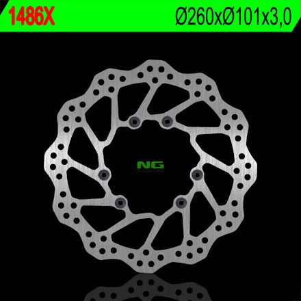 NG TARCZA HAMULCOWA PRZÓD HONDA CRF 250/450R '15-'22 (260X101X3) (6X6,5MM) WAVE