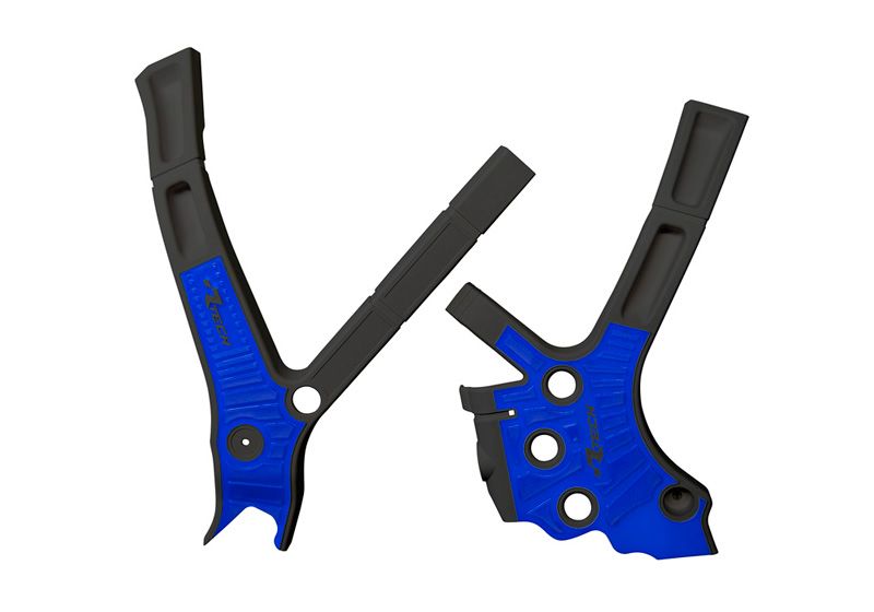 RACETECH (RTECH) OSŁONY RAMY (KOMPLET) BI-MATERIAL SUPER GRIP YAMAHA YZ 125 / 250 '05-'24, FANTIC XE / XX 125 / 250 / 300 '21-'2
