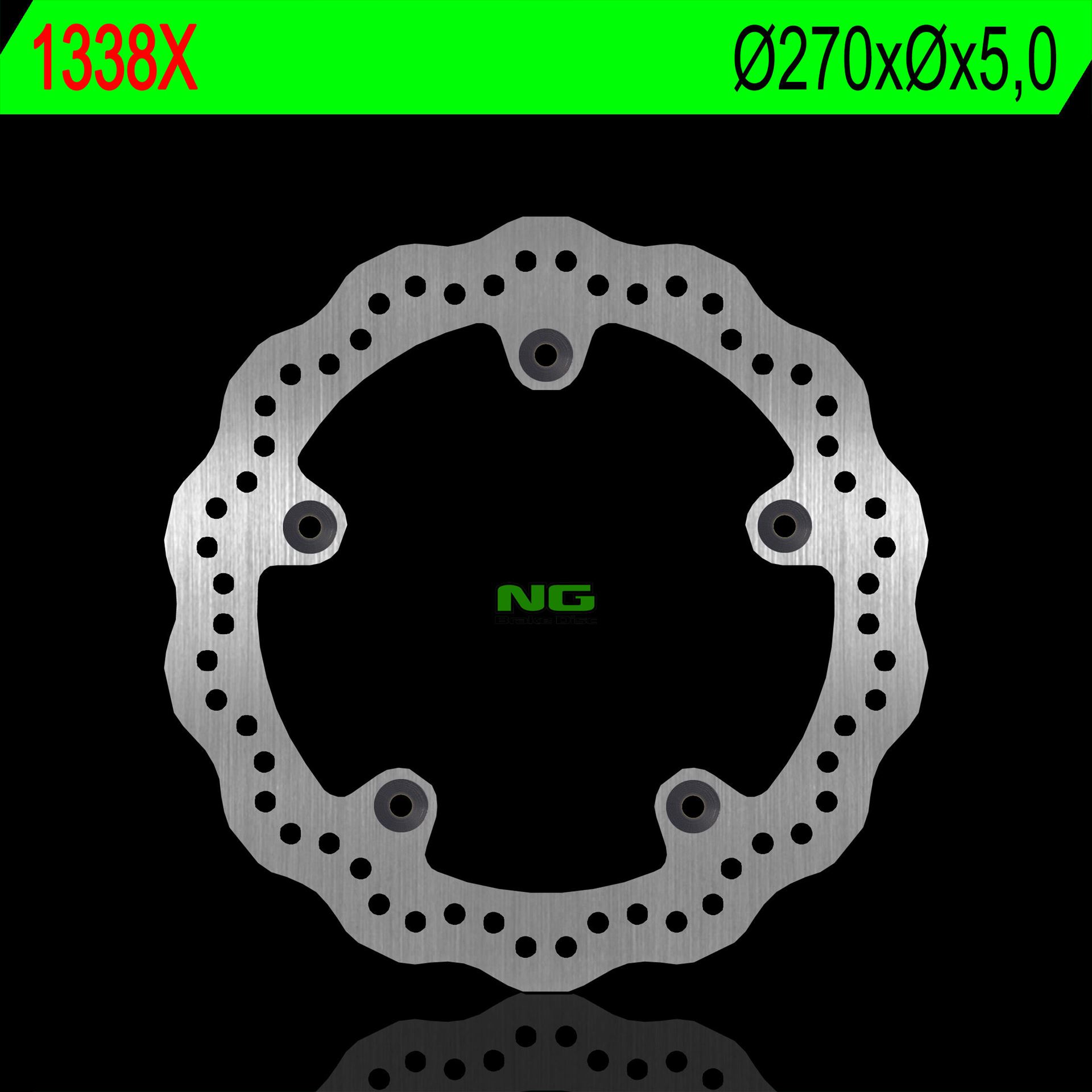 NG TARCZA HAMULCOWA PRZÓD HONDA NC 700/750 S/X/DCT/ABS '12-'24, INTEGRA 700/750 S/DCT/ABS '12-'24 (320X5) (5X10MM) WAVE
