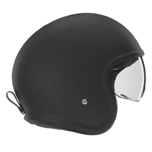 NOX WYPRZEDAŻ PREMIUM KASK OTWARTY JET NEXT SOLID KOLOR CZARNY MAT ROZMIAR M (CIEMNA BLENDA)