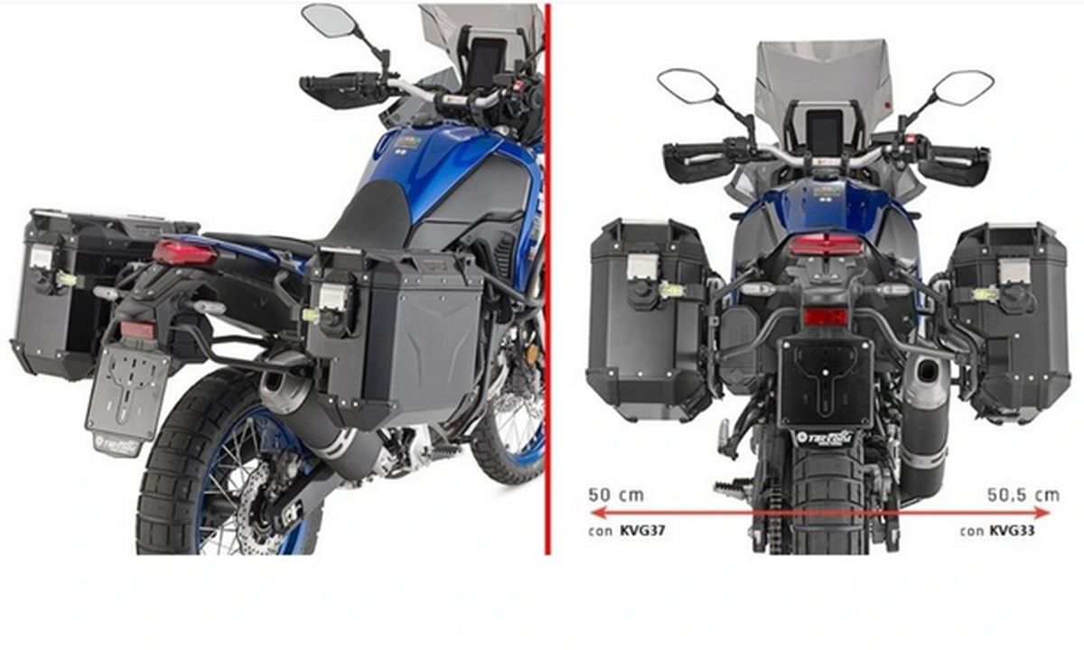 KAPPA STELAŻ KUFRÓW BOCZNYCH MONOKEY CAM SIDE YAMAHA TENERE 700 '19-'24 ,WORLD RAID '22-'25- POD KUFRY KVG K'VOYAGER ALU - PRAWY