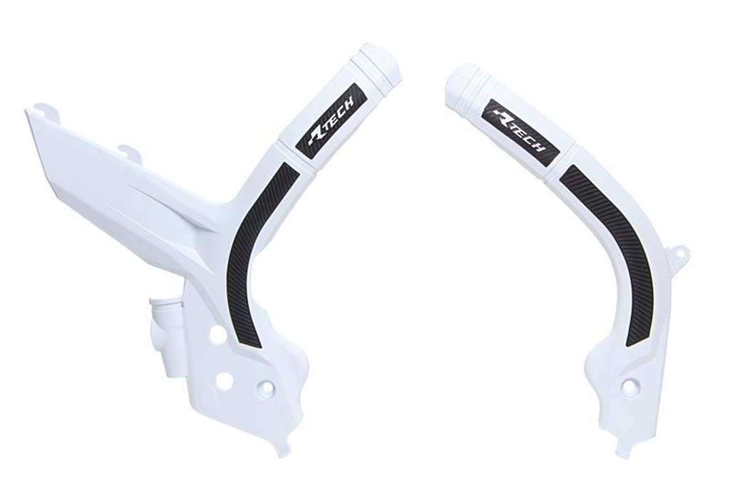 RACETECH (RTECH) OSŁONY RAMY (KOMPLET) BI-MATERIAL SUPER GRIP KTM SX 125/150/250 '19-'22, SXF 250/350/450 '19-'22, EXC/EXCF 150/