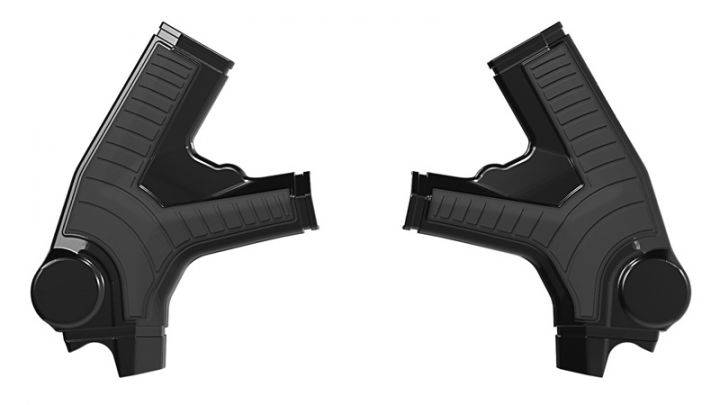 RACETECH (RTECH) OSŁONY RAMY (KOMPLET) BI-MATERIAL SUPER GRIP SURRON ULTRA BEE ELECTRIC '23-'26 KOLOR CZARNY