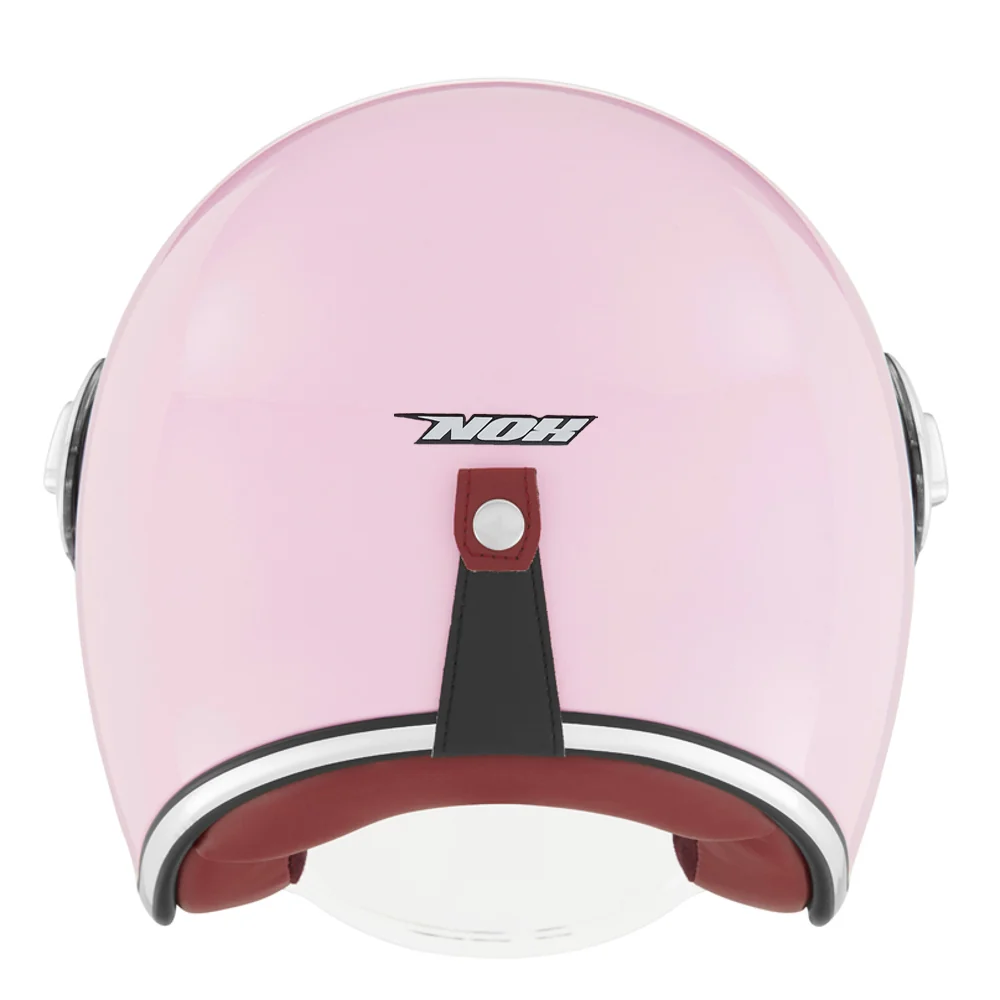 NOX PREMIUM KASK OTWARTY JET HERITAGE SOLID KOLOR RÓŻOWY PASTELOWY