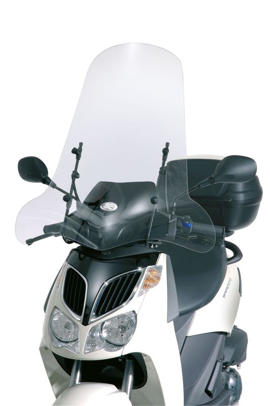 KAPPA SZYBA APRILIA SPORTCITY 125/200/250 '04-08, HONDA DYLAN 125/150 '02-07, YAMAHA CIGNUS X '04-15, NEOS 50 '08-21, MBK OVETTO