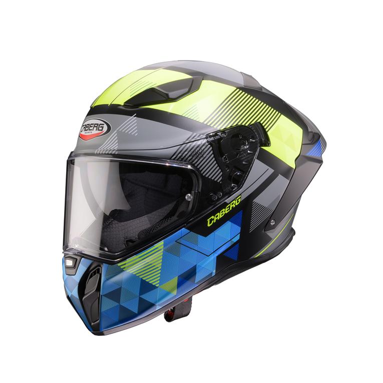 CABERG KASK INTEGRALNY Z BLENDĄ MODEL DRIFT EVO II PRISM KOLOR CZARNY/ŻÓŁTY FLUO/NIEBIESKI MAT
