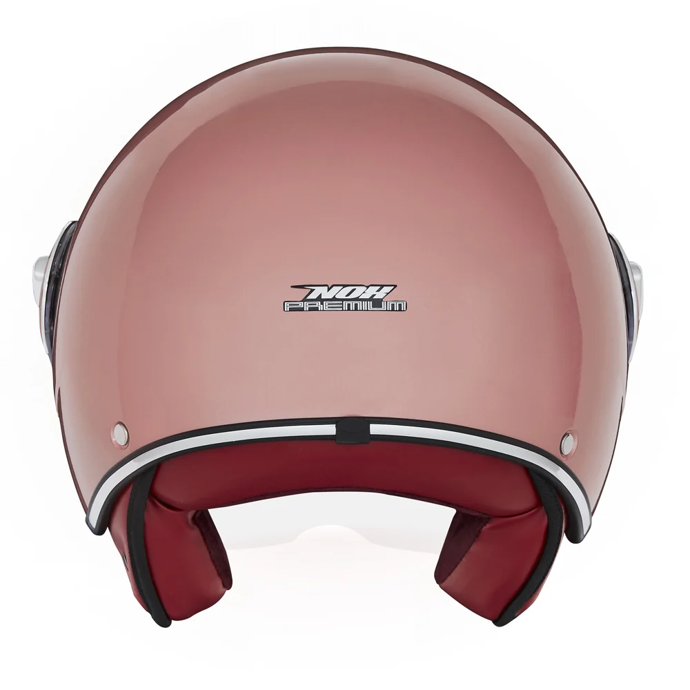NOX WYPRZEDAŻ PREMIUM KASK OTWARTY JET IDOL SOLID KOLOR RÓŻOWY/ZŁOTY