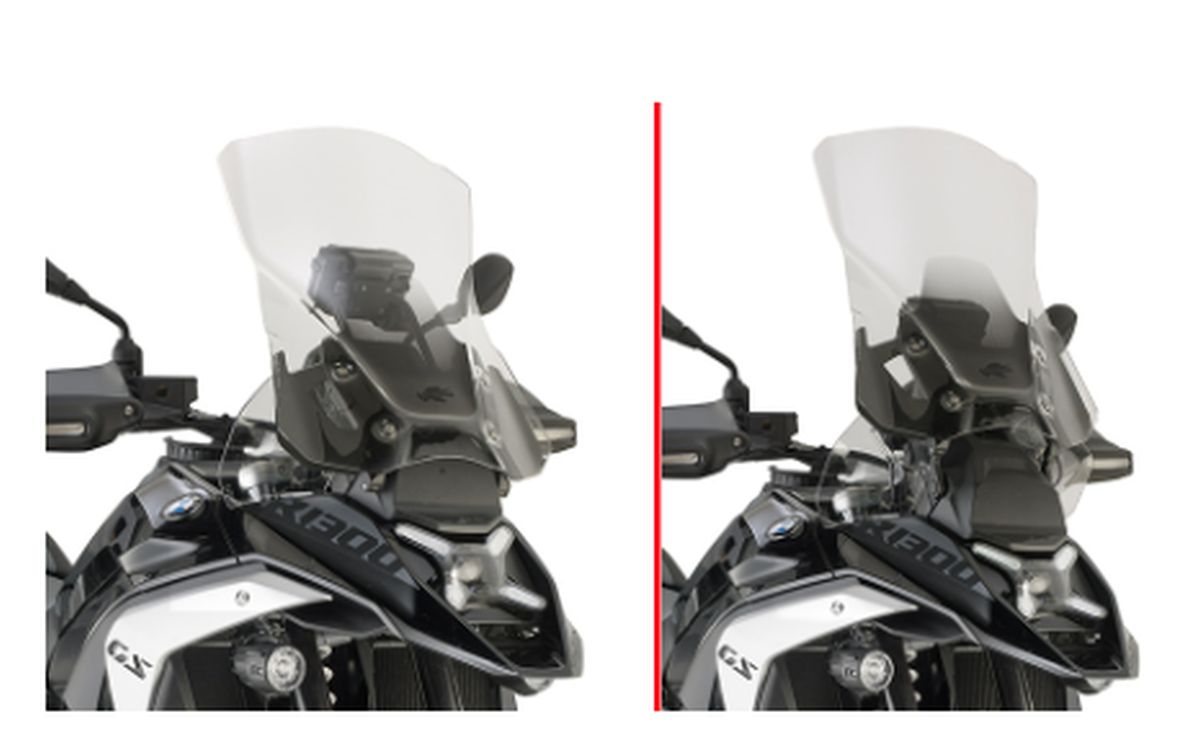 KAPPA SZYBA BMW R 1300GS '24-'25 R 1300 GS ADVENTURE '25 (51 X 44,5CM) PRZEZROCZYSTA ( DO MODELI Z RADAREM )