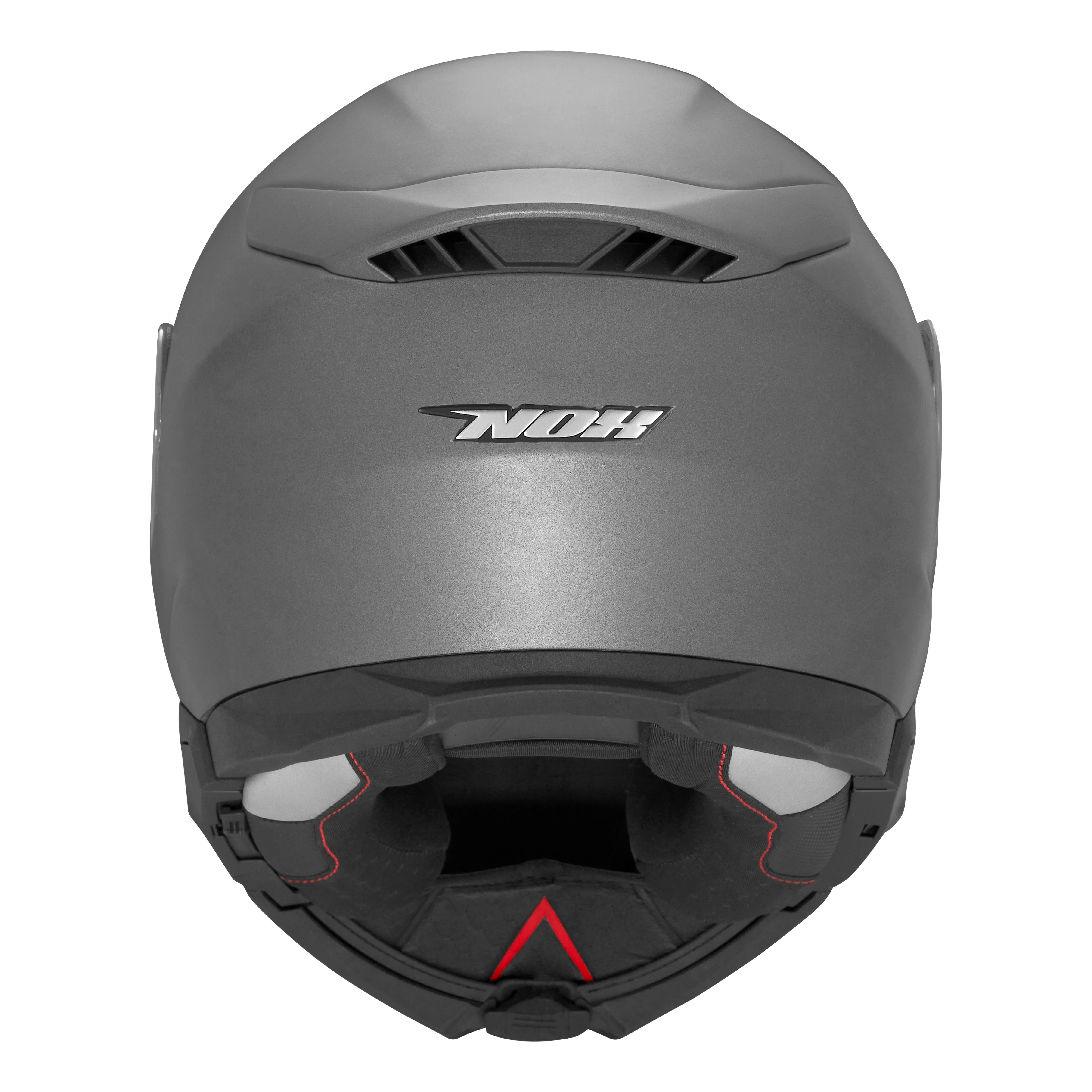 NOX KASK SZCZĘKOWY (FLIP-UP) Z BLENDĄ N967 SOLID KOLOR TYTANOWY MAT (PINLOCK DO TEGO MODELU - FILMPINLOCK30DKS166)