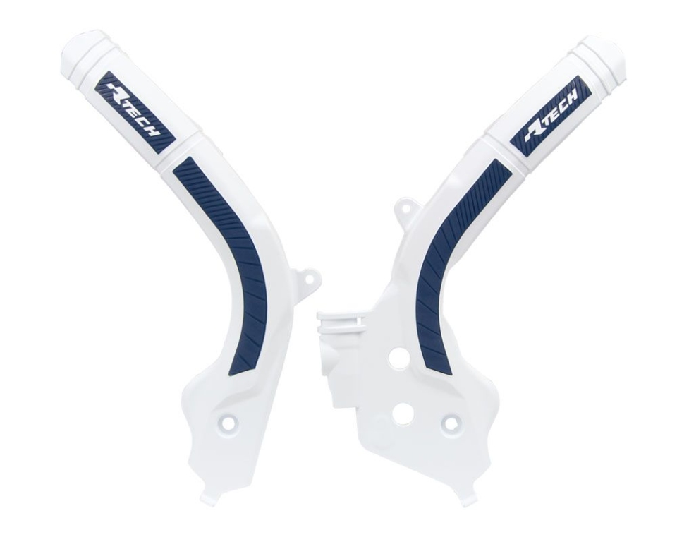 RACETECH (RTECH) OSŁONY RAMY (KOMPLET) BI-MATERIAL SUPER GRIP HUSQVARNA TC 125 '16-21, TC 250 '17-21, TE/FE/TX/FX 125-501 '17-21