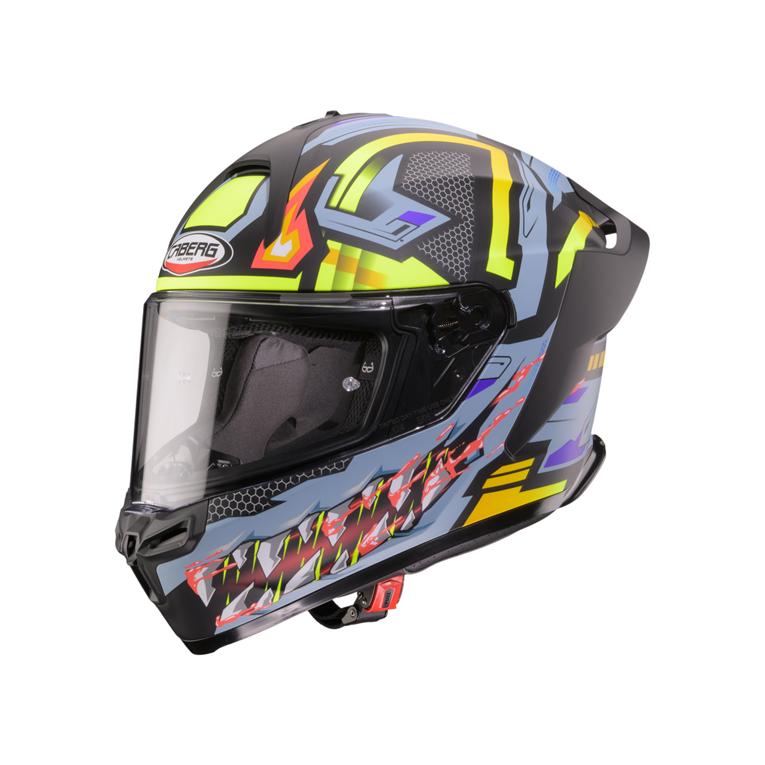 CABERG KASK INTEGRALNY ROXTER HUNTER KOLOR CZARNY MAT/SZARY/ŻÓŁTY FLUO