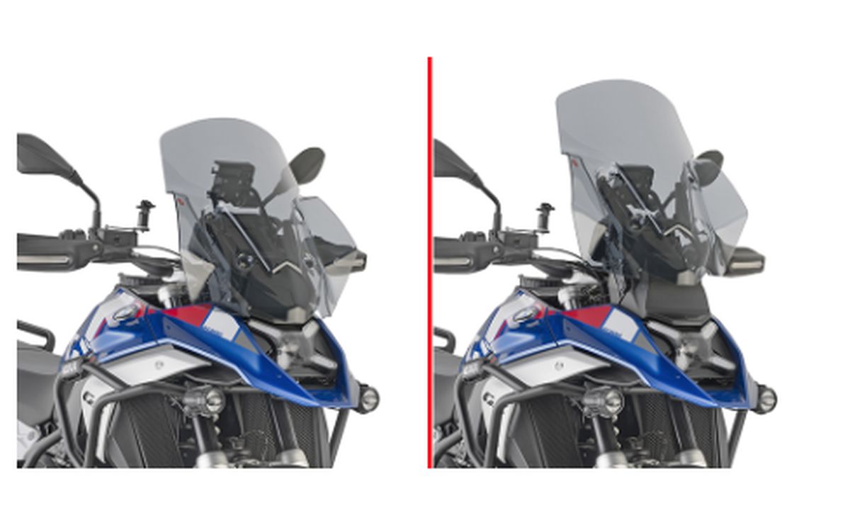 KAPPA SZYBA BMW R 1300 GS '24-'25 (54,5 X 49 CM) PRZYCIEMNIANA (DO MODELI BEZ RADARU)