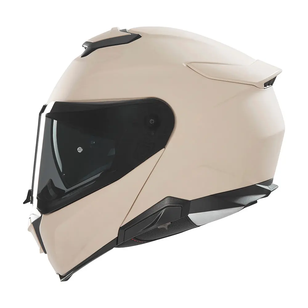 NOX KASK SZCZĘKOWY (FLIP-UP) Z BLENDĄ N967 SOLID KOLOR PIASKOWY MAT (PINLOCK DO TEGO MODELU - FILMPINLOCK30DKS166)