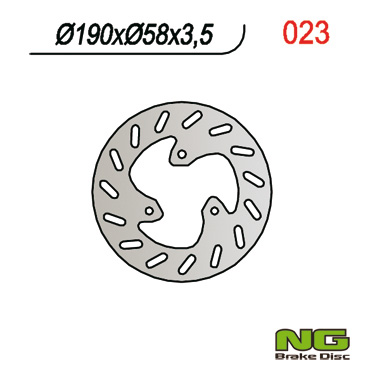 NG TARCZA HAMULCOWA PRZÓD/TYŁ YAMAHA NEO'S 50 '97-21, APRILIA HABANA 50/125 '98-02, LEONARDO 125 '96-05, SCARABEO '98-10, SR 50 