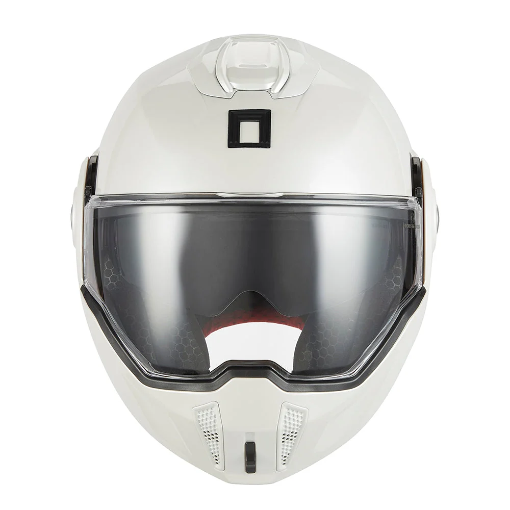 NOX PREMIUM KASK SZCZĘKOWY FLIP-BACK (SZCZĘKA DO TYŁU) Z BLENDĄ SPINNER KOLOR BIAŁY POŁYSK