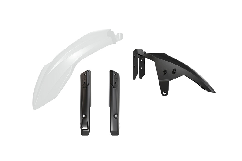 RACETECH (RTECH) KOMPLETNY BŁOTNIK PRZÓD Z OSŁONAMI TELESKOPÓW ( AMORTYZATORÓW ) YAMAHA T7 TENERE 700 '19-'24 KOLOR BIAŁY / CZAR