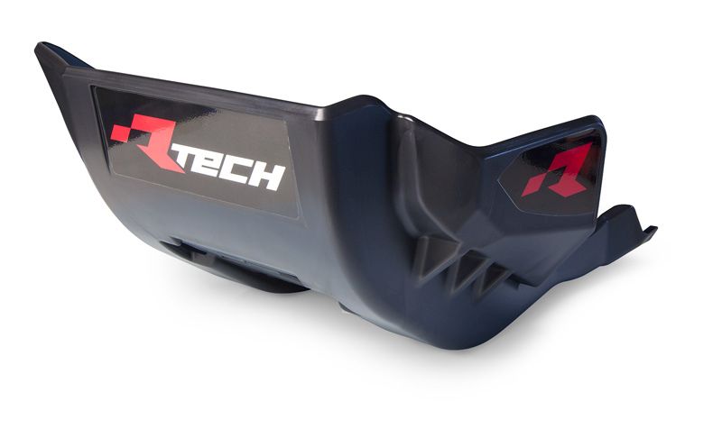 RACETECH (RTECH) OSŁONA SILNIKA Z TECHNOPOLIMERU HONDA CRF 450 R / RX / RWE '21-'24, CRF 250 R / RX '22-'24 KOLOR CZARNY