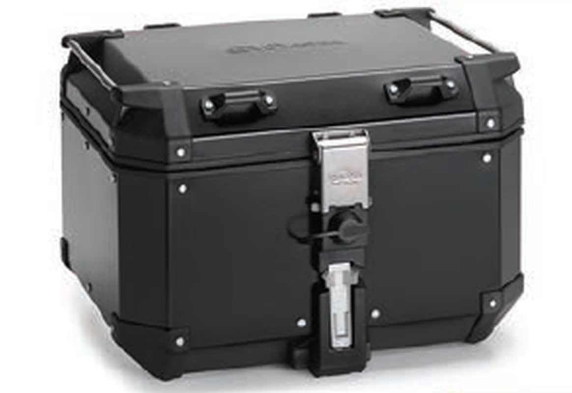 KAPPA KUFER CENTRALNY 48L MONOKEY KVG480B K'VOYAGER ALUMINIOWY KOLOR CZARNY ANODOWANY BLACK LINE
